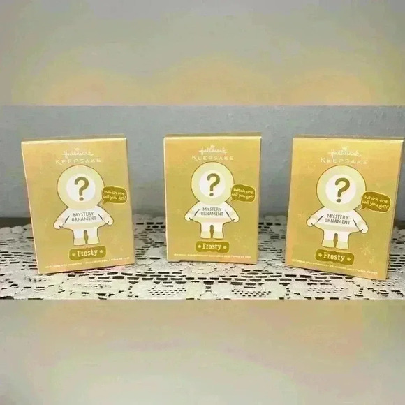 Hallmark Keepsake NEW 2011 set of 3 “Frosty” Mystery Christmas Ornaments - Picture 3 of 5